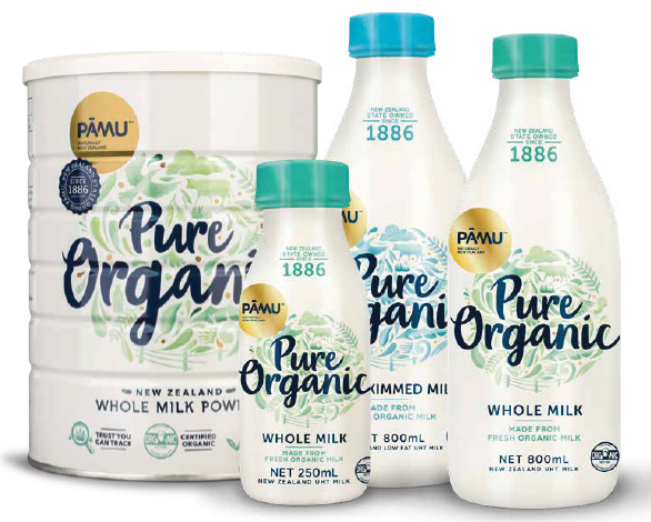Pāmu Organic Milk Collection
