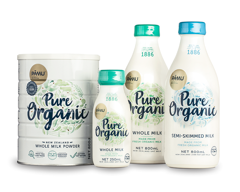 Pāmu Organic Milk Collection